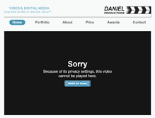 Tablet Screenshot of danielproductions.tv